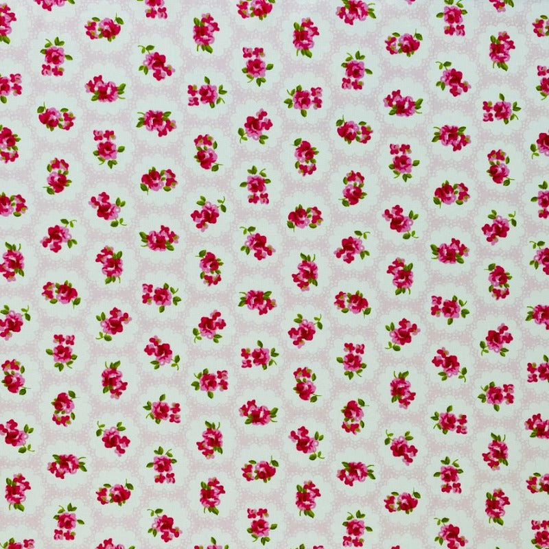 Gorgi Colour Me Pretty Pink Cotton Print Cot Fitted Sheet