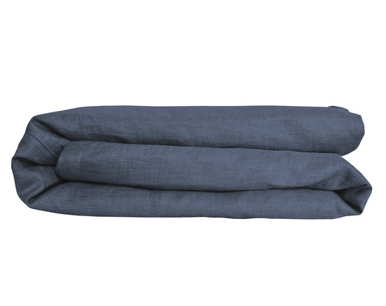 100% Linen Duvet Cover in Metal Grey by Gorgi