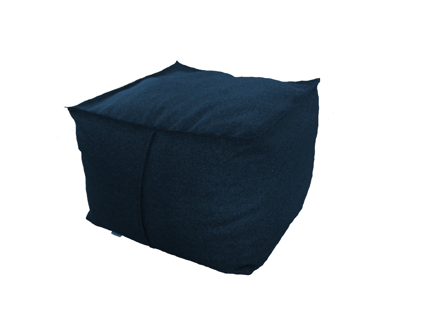 Gorgi Ottoman in Navy Wool