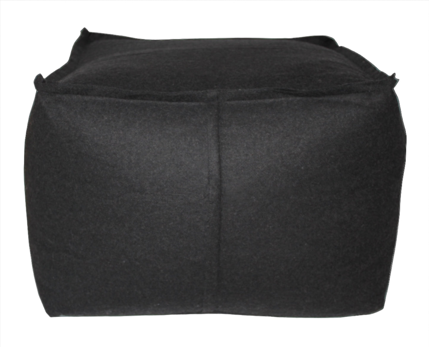 Gorgi Ottoman in Charcoal Wool