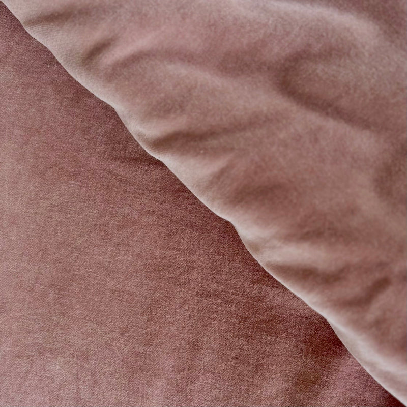 Gorgi Super Soft Velvet Channel Quilted Throw in Blush - Queen Size