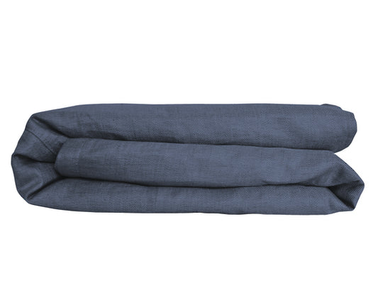 100% Linen Duvet Cover in Metal Grey by Gorgi